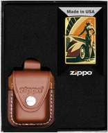 Trafika - Zestaw ZIPPO Zapalniczka VINTAGE CAR AND WOMEN DESIGN Prezentowy No2 - miniaturka - grafika 1