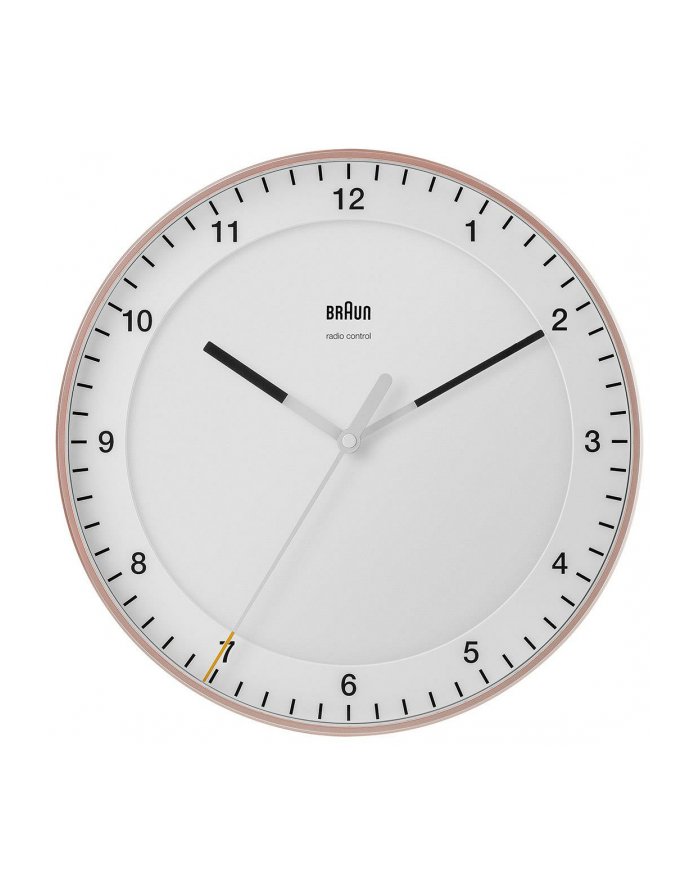 Braun BC 17 PW DCF Radio wall clock pink/Kolor: BIAŁY