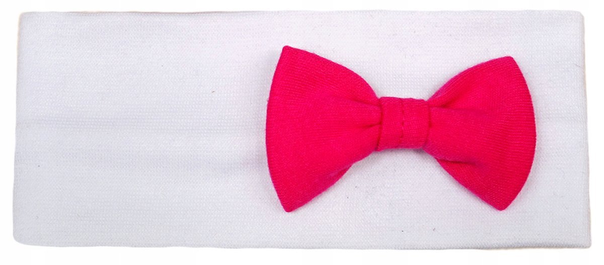 OPASKA niemowlęca biała z KOKARDKĄ amarantową 48-54 - 12 mies+ KLEKLE