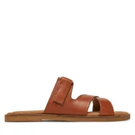 Klapki i japonki damskie - Klapki Marco Tozzi 2-27109-44 Brązowy - miniaturka - grafika 1