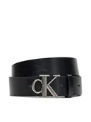 Paski - Calvin Klein Pasek Męski Ck Buckle Tumbled 35Mm LV04D7016G Czarny - miniaturka - grafika 1