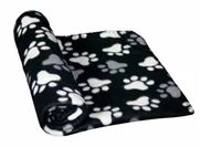 Legowiska dla kotów - NOBBY Kocyk Classic PIPPA 100x150cm czarny - miniaturka - grafika 1