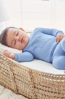 Dresy i komplety dla chłopców - Mayoral Newborn komplet bawełniany niemowlęcy kolor niebieski - grafika 1