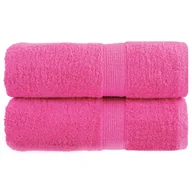 Ręczniki - vidaXL Ręczniczki premium SOLUND, 2 szt., różowe, 30x50 cm, 600 g/cm² - miniaturka - grafika 1