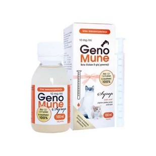 Scanvet GENOMUNE syrop 100ml naturalna immunostymulacja 5907604342657 - Suplementy i witaminy dla kotów - miniaturka - grafika 1