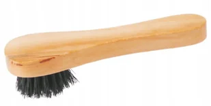 Mazak szczotka do polerowania czyszczenia butów okrągła drewniana - Środki do obuwia i ubrań - miniaturka - grafika 1