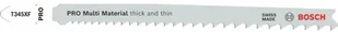 BOSCH BRZESZCZOT T PRO MULTI MATERIAL THICK AND THIN T345XF 132 mm /2szt. - Brzeszczoty - miniaturka - grafika 1