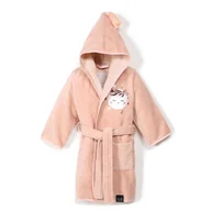 Moda i Uroda OUTLET - Szlafrok Dziecięcy Bamboo Soft - Small - Powder Pink - miniaturka - grafika 1