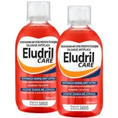 Płyny do płukania jamy ustnej - Zestaw Eludril Care, płyn do płukania jamy ustnej przeciw płytce nazębnej, 2 x 500 ml - miniaturka - grafika 1