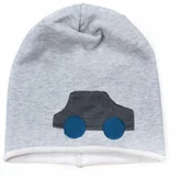 Czapki dla dzieci - Czapka dziecięca SAMO-chód jasny szary cz17138 - miniaturka - grafika 1