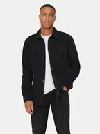 Koszule męskie - Only & Sons Koszula jeansowa Bane 22023247 Szary Regular Fit - miniaturka - grafika 1