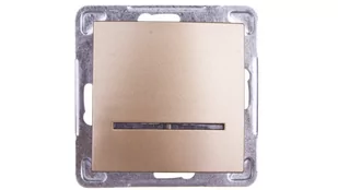 Ospel Impresja złoty łącznik jednobiegunowy ŁP-1YS/m/28 ŁP-1YS/m/28 - Wyłączniki światła i elektryczne - miniaturka - grafika 1