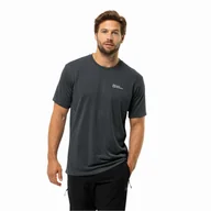 Koszulki męskie - Męski t-shirt Jack Wolfskin VONNAN S/S T M phantom - S - miniaturka - grafika 1
