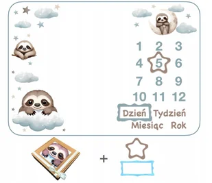 Prezent na baby shower dla przyszłej mamy Zapakowany foto kocyk +dwie ramki - Koce i narzuty dla dzieci - miniaturka - grafika 1