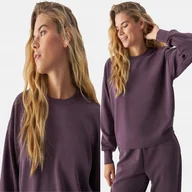 Bluzy damskie - 4F BLUZA DRESOWA DAMSKA XXL CROPPED Z MODALEM TSWSF1342 AW24 - miniaturka - grafika 1
