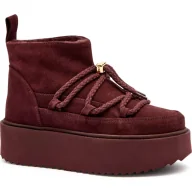 Śniegowce damskie - INUIKII Śniegowce CLASSIC LOW PLATFORM zamsz - miniaturka - grafika 1