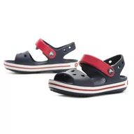 Sandały damskie - Sandały Crocs Crocband Sandal 12856-485 - granatowo-czerwone - miniaturka - grafika 1