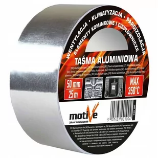 Motive Taśma Aluminiowa Izolacyjna 50M - Taśmy izolacyjne i naprawcze - miniaturka - grafika 1