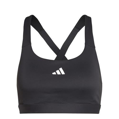 adidas Damski biustonosz sportowy Tlrdreact z wysokim wsparciem, czarny XSEG