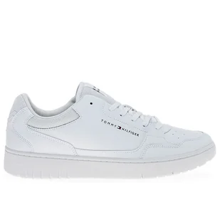 Buty Tommy Hilfiger Basket Core Leather FM0FM05040-YBS - białe - Buty sportowe męskie - miniaturka - grafika 1