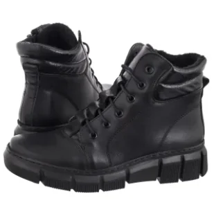 Botki Czarne 562S 011.0114 (HE9-b) Helios - Botki damskie - miniaturka - grafika 1