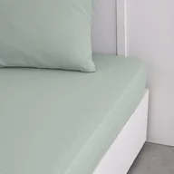 Prześcieradła - DZIŚ Prześcieradło Essential - 160 x 200+23 cm - 2 osoby - 100% bawełna gładka - Seledyn - miniaturka - grafika 1