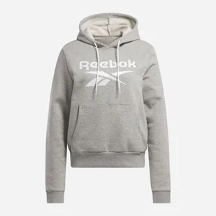 Bluza z kapturem damska ocieplana Reebok Identity Big Logo Fleece Hoodie 100071917 XS Szara (4066764813061) - Bluzy damskie - miniaturka - grafika 1