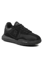 Sneakersy męskie - Tommy Hilfiger Sneakersy Retro Modern Runner Mix FM0FM04363 Czarny - miniaturka - grafika 1