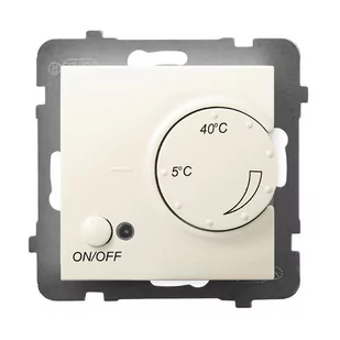 Ospel ARIA Regulator temperatury z czujnikiem podpodłogowym ECRU ARIA RTP-1U/M/27 - Regulatory i termostaty - miniaturka - grafika 1