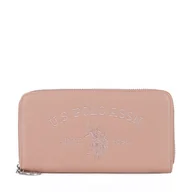 Portfele - Duży Portfel Damski U.S. Polo Assn. WIUXT8413WVP Beżowy - miniaturka - grafika 1