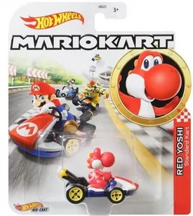 Mattel Pojazd podstawowy Mario Kart Red Yoshi GXP-783842 - Samochody i pojazdy dla dzieci - miniaturka - grafika 2