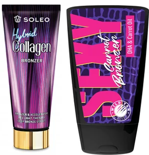 Soleo Hybrid Collagen + Wild Tan Sexy Carrot Gratis - Balsamy i kremy do opalania - miniaturka - grafika 1