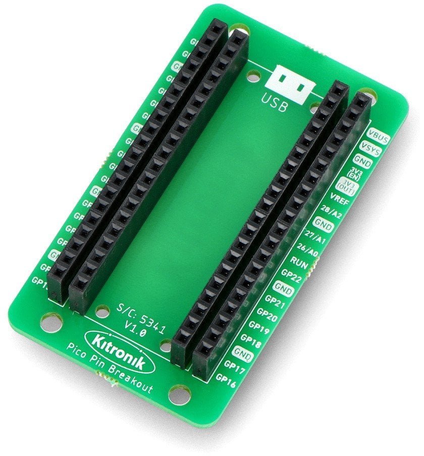 Ekspander wyprowadzeń GPIO - do Raspberry Pi Pico - Kitronik 5341} KTR-21848
