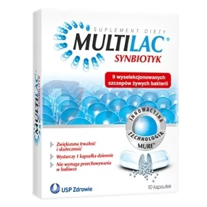 Multilac synbiotyk x10 kapsułek - Przeziębienie i grypa - miniaturka - grafika 1