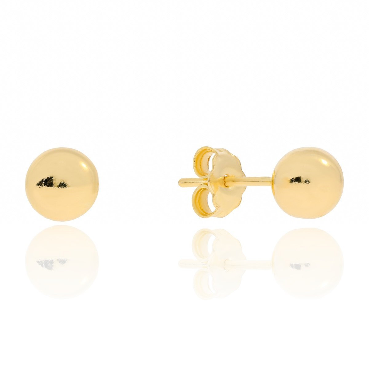 Złote kolczyki kulki sztyfty 6,5mm pr. 333