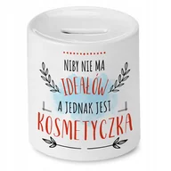 Skarbonki - Skarbonka Dla Kosmetyczki na Imieniny Prezent z Nadrukiem ze Zdjęciem - miniaturka - grafika 1