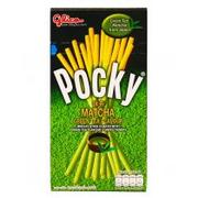 Kuchnie świata - Glico Słodkie paluszki Pocky zielona herbata Matcha 39g - miniaturka - grafika 1