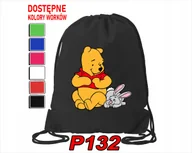 Torby szkolne - WOREK SZKOLNY NA WF BUTY SPORTOWY DLA DZIECKA MIŚ 5 WZORÓW + IMIĘ - miniaturka - grafika 1