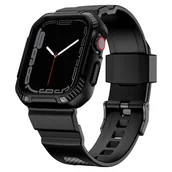 Akcesoria do smartwatchy - Kingxbar CYF106 2w1 pasek Apple Watch SE, 8, 7, 6, 5, 4, 3, 2, 1 (41, 40, 38 mm) z wbudowanym etui czarny - miniaturka - grafika 1