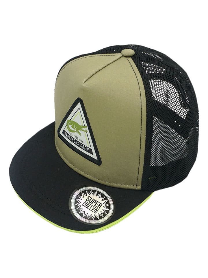 MaxiMo Czapka w kolorze czarno-oliwkowym