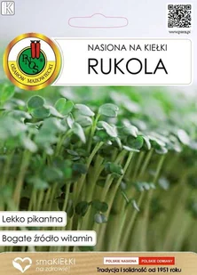 RUKOLA NASIONA NA KIEŁKI LEKKO PIKANTNE AROMATYCZNE BEZ GMO 10g - Nasiona i cebule - miniaturka - grafika 1