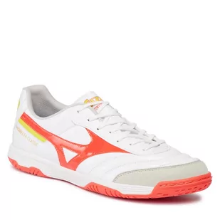 Buty Mizuno Moreliasalaclassicin Q1GA2302 White/Fierycoral2/Bolt2 64 - Piłka nożna - miniaturka - grafika 1