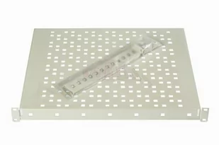 Sabaj-System Półka do szaf rack 19" 1U Głębokość 400mm Nośność 20kg Uchwyt z tyłu Szara 19-0153S 19-0153S - Akcesoria do szaf serwerowych - miniaturka - grafika 1