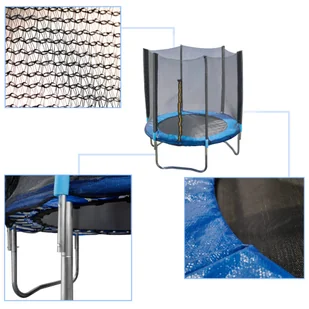 Trampolina ogrodowa dla dzieci siatka 180x200cm - Trampoliny - miniaturka - grafika 5