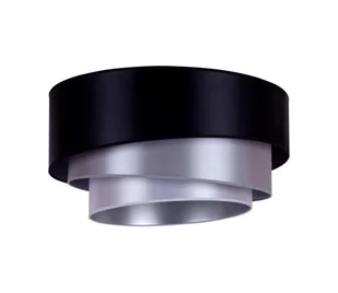 Duolla - Lampa sufitowa TRIO 1xE27/15W/230V śr. 45 cm czarny/srebrny - Lampy sufitowe - miniaturka - grafika 1