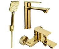 Zestawy prysznicowe - Mexen Royo R62 zestaw wannowy, złoty - 72203R62-50 - miniaturka - grafika 1