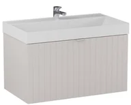 Umywalki - Umywalka meblowa Krofam Harmo 80x45 cm prostokątna biały połysk 158-0502 - miniaturka - grafika 1