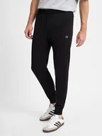 Spodnie męskie - Champion Męskie spodnie dresowe Mężczyźni Bawełna czarny jednolity, S - miniaturka - grafika 1