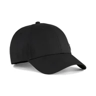 Czapki damskie - Czapka z daszkiem PUMA ESS METAL PUMA CAT BB CAP 02599401 – Czarny - miniaturka - grafika 1