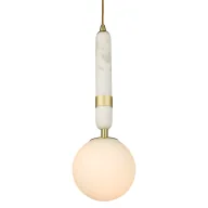 Lampy sufitowe - Wisząca lampa La Spezia z marmuru - miniaturka - grafika 1